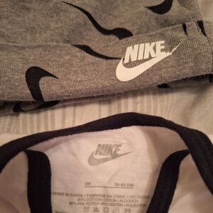 Nike Gray and Black Baby Outfit
